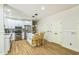 Beautiful kitchen features a center island with bar seating and stainless steel appliances at 1900 High Oaks Ln, Raleigh, NC 27606