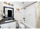 Bathroom features white subway tile, vanity, and new fixtures at 200 Lincoln Ct, Raleigh, NC 27610