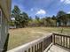 Expansive backyard view from the wooden deck overlooking the landscape at 27 Belmont Ct, Lillington, NC 27546