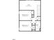Upstairs floor plan with bedrooms, bath, loft, walk-in closet and linen closet, with labeled dimensions at 817 Central Pk Dr, Raleigh, NC 27604