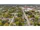 A comprehensive aerial view of a vibrant community with diverse housing options, tree coverage, and accessible road networks at 312 E Highland Ave, Rocky Mount, NC 27801