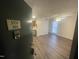 View from the front door into the unit, showcasing the open-concept living area and modern finishes at 3533 Ivy Commons Dr # 301, Raleigh, NC 27606