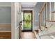 Inviting entryway with hardwood floors and natural light provides a warm welcome to the home at 363 Dublin Dr, Sanford, NC 27330