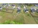 Aerial view of homes in a well-planned community with spacious lots, showcasing the neighborhood's layout and design at 396 Martins Mill Ct, Wendell, NC 27591