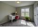 Bright home office with a view of the backyard through a large window at 40 Patricia S Vann Ct, Dunn, NC 28334