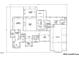 Detailed first-floor plan showcasing an open layout, including a large kitchen and Primary suite at 4344 Coldwater Springs Dr, Raleigh, NC 27616