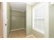Walk-in closet with shelving and a window for natural light at 660 Our Way, Linden, NC 28356