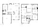 A detailed floor plan showcasing the layout of both floors in the house, including the garage and bedrooms at 7 Moonbeam Ct, Durham, NC 27712