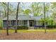 Lovely single-story home featuring gray siding, a well-maintained lawn, and mature trees at 706 Kensington Dr, Chapel Hill, NC 27514