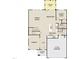 First-floor layout showcasing a seamless flow between the Gathering room, kitchen, dining area, and a convenient two-car garage at 709 Compeer Way # 32, Rolesville, NC 27571