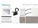 Primary bathroom design elements featuring a sink, faucet, cabinets, flooring, wall tile, and interior paint options at 709 Compeer Way # 32, Rolesville, NC 27571