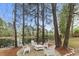 Inviting outdoor space with a patio and seating area overlooking a peaceful lake at 7336 Barham Hollow Dr, Wake Forest, NC 27587