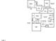 Detailed floor plan showcasing the layout of the home including bedrooms, living spaces, and garage at 8308 Buck Crossing Dr, Durham, NC 27713