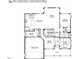 The Charleston floor plan's first floor, showing spacious kitchen, Gathering room, garage and guest bedroom layouts at 0009 Tallulah Loop Ln, Cedar Grove, NC 27231