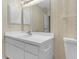 Bathroom with a mirrored vanity, sink, toilet, and wallpaper at 1054 Weathervane Hill Dr, Rocky Mount, NC 27803