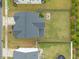 An aerial view showcases the home's layout, backyard, and roof, providing a comprehensive perspective at 109 Oak Rise Ln, Fuquay Varina, NC 27526