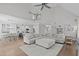Open floorplan featuring a gourmet kitchen, dining area and vaulted living space at 109 Yorkchester Way, Raleigh, NC 27615