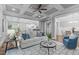 Open-concept living space flowing into dining area and kitchen, great for entertaining at 1104 Hobson Ct, Raleigh, NC 27607