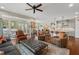 Bright living room featuring plenty of space for seating and an open kitchen area at 1108 Cadence Ln, Durham, NC 27703