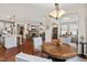 Open floorplan combining the kitchen, dining, and living areas for easy living at 1108 Cadence Ln, Durham, NC 27703