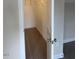 Walk-in closet has carpeting, open shelving and rod to maximize storage space at 112 Surles Landing Way, Benson, NC 27504