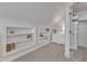 Bedroom featuring carpeted floors, built-in shelves, and a white dresser at 116 Palermo Ct, Apex, NC 27539