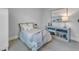 Comfortable bedroom with soft carpet and a neutral color scheme at 116 Palermo Ct, Apex, NC 27539