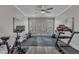 Bright exercise room with padded floors, large windows, and ample space for workout equipment at 116 Palermo Ct, Apex, NC 27539