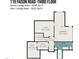 Detailed third-floor plan showing the layout of bedrooms, bathrooms, and attic space at 119 Faison Rd, Chapel Hill, NC 27517