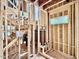 Staircase under construction, showcasing the wooden framework and temporary support structure at 1218 Kingwood Dr, Raleigh, NC 27609
