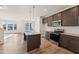 Well-designed kitchen featuring a central island, stainless appliances, and open layout at 1431 Goldsboro Ave, Sanford, NC 27330