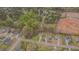An aerial of the neighborhood with new construction and wooded surrounding in a desirable location at 190 Alcock Ln, Youngsville, NC 27596