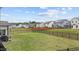 The fenced-in backyard offers a sense of privacy and is perfect for enjoying outdoor activities at 2157 Blue Iris Way, Zebulon, NC 27597