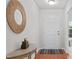 Inviting entryway featuring a console table and decorative mirror at 228 Dove Cottage Ln, Cary, NC 27519