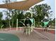 A modern playground with unique structures, providing children a safe and fun play area at 228 Dove Cottage Ln, Cary, NC 27519