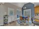 Charming dining nook features lots of natural light and seating for four people at 250 Highview Dr, Youngsville, NC 27596