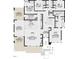 Detailed first floor plan highlighting the layout of the bedrooms, living spaces, and vaulted dining area at 2637 Buckeye Ct, Wake Forest, NC 27587