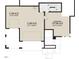 Detailed lower floor plan highlighting the layout of the garages, unfinished storage area, and stairs at 2637 Buckeye Ct, Wake Forest, NC 27587