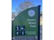Hunter Street Park sign showcasing the Apex North Carolina town seal and park amenities at 311 Culvert St, Apex, NC 27502