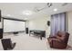Finished basement provides entertainment with a projector, screen, pool table, and seating at 4008 Sykes St, Cary, NC 27519