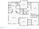 Second floor plan showcasing the layout of the bedrooms, bathrooms, and laundry room at 4008 Sykes St, Cary, NC 27519