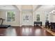 Spacious foyer with gleaming hardwood floors, leading to the home's elegant living spaces at 4008 Sykes St, Cary, NC 27519