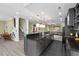 Updated kitchen featuring modern appliances, granite countertops, and stylish cabinets at 417 Westbury Dr, Chapel Hill, NC 27516