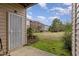 Enclosed patio offering a view of the yard and building at 452 Panorama Park Pl, Cary, NC 27519