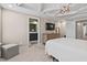 The main bedroom offers a decorative tray ceiling and an en-suite bathroom at 5 Galway Glenn Ln, Durham, NC 27705