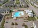 Community pool and playground situated in a neighborhood of well-maintained homes at 6309 Truxton Ln, Raleigh, NC 27616