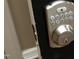 Close up of Defiant keypad door lock with push button and key entry at 6417 Meadow View Dr, Raleigh, NC 27609