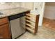 Kitchen with pull out drawers, stainless steel dishwasher, and granite countertops at 6417 Meadow View Dr, Raleigh, NC 27609