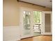 Living room showing access to outdoor deck at 6417 Meadow View Dr, Raleigh, NC 27609