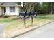 Community mailboxes with clear unit number signage and easy access at 6417 Meadow View Dr, Raleigh, NC 27609